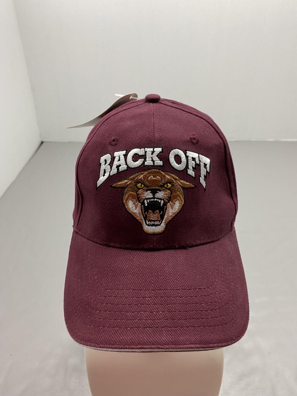 Hats Of America Hat Cap Strap Back One Size Red Twill Baseball Cap Mens Back Off